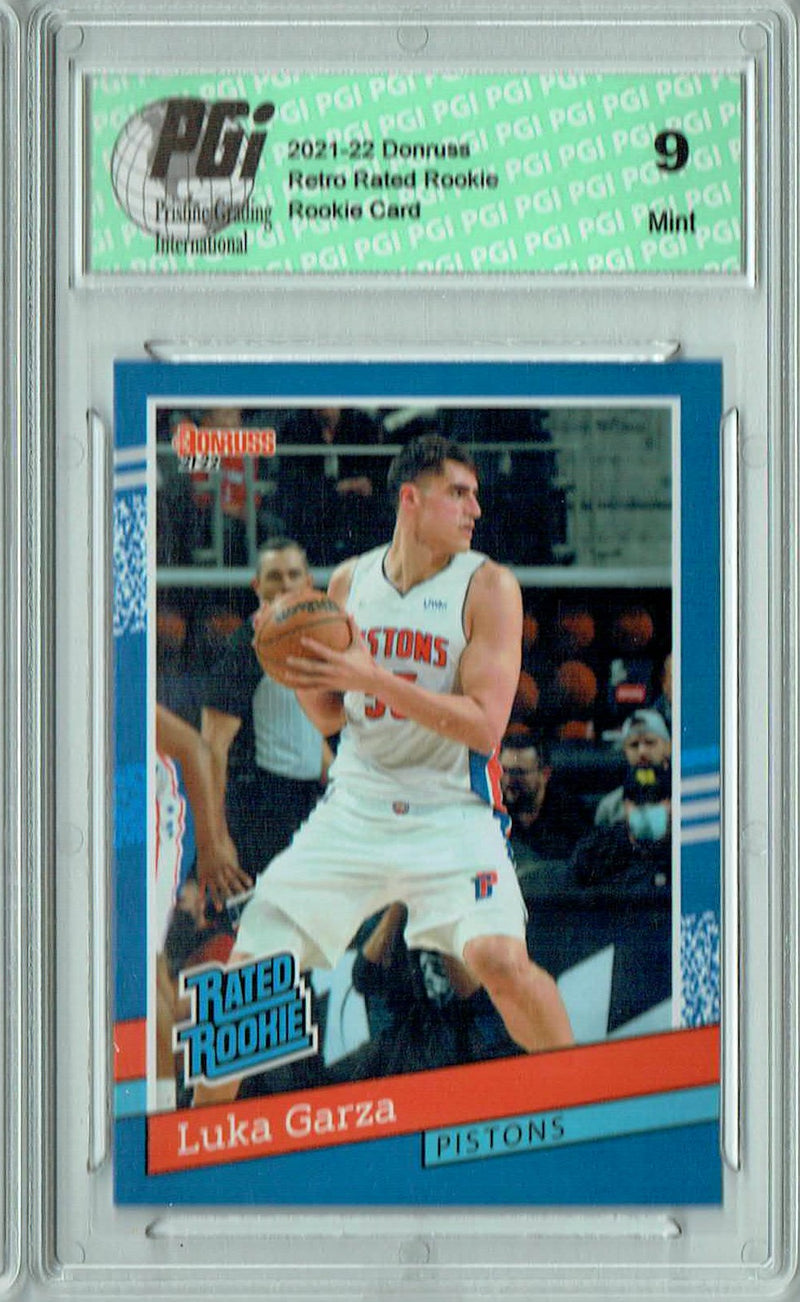PGI 9 Luka Garza 2021 Donruss #RR-37 1/2502 Retro Rated Rookie Card