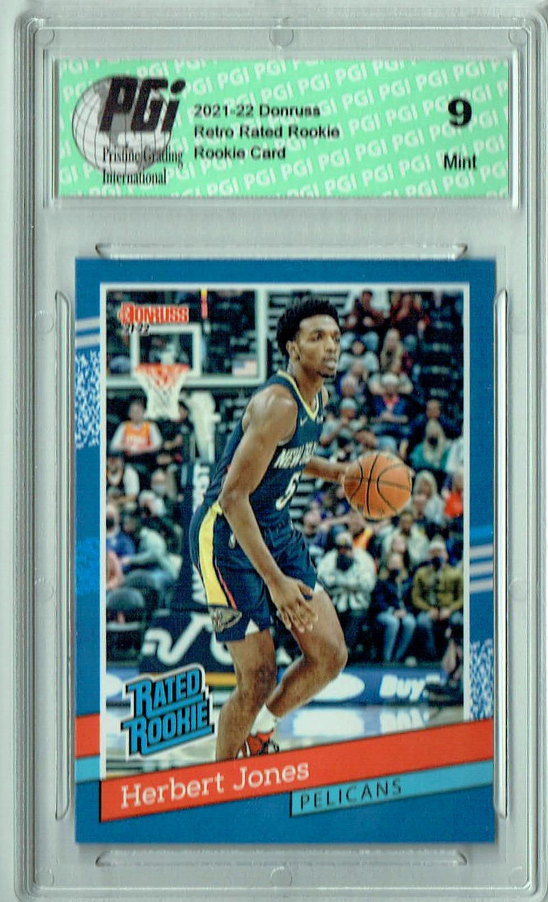 PGI 9 Herbert Jones 2021 Donruss #RR-40 1/2502 Retro Rated Rookie Card