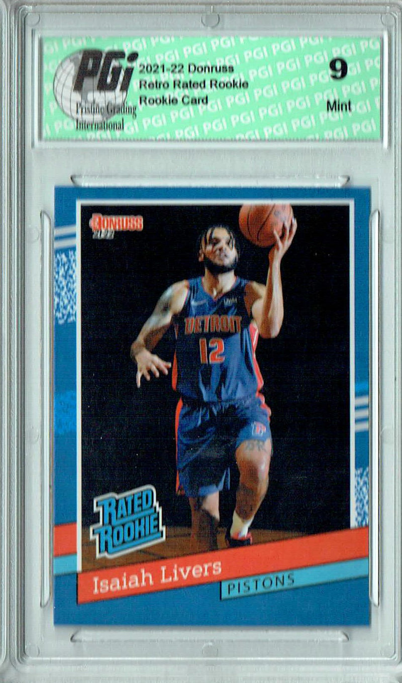 PGI 9 Isaiah Livers 2021 Donruss #RR-33 1/2502 Retro Rated Rookie Card