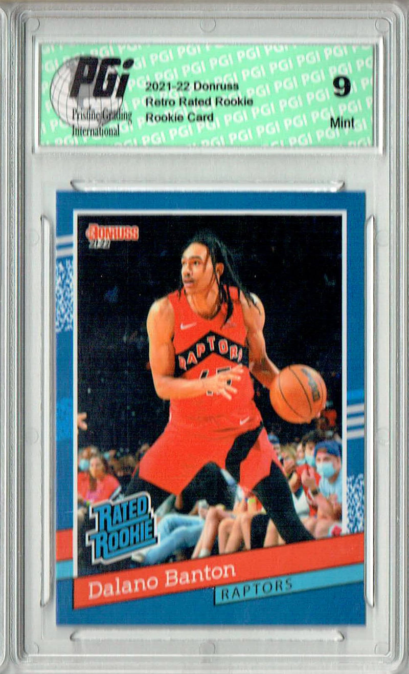 PGI 9 Dalano Banton 2021 Donruss #RR-42 1/2502 Retro Rated Rookie Card