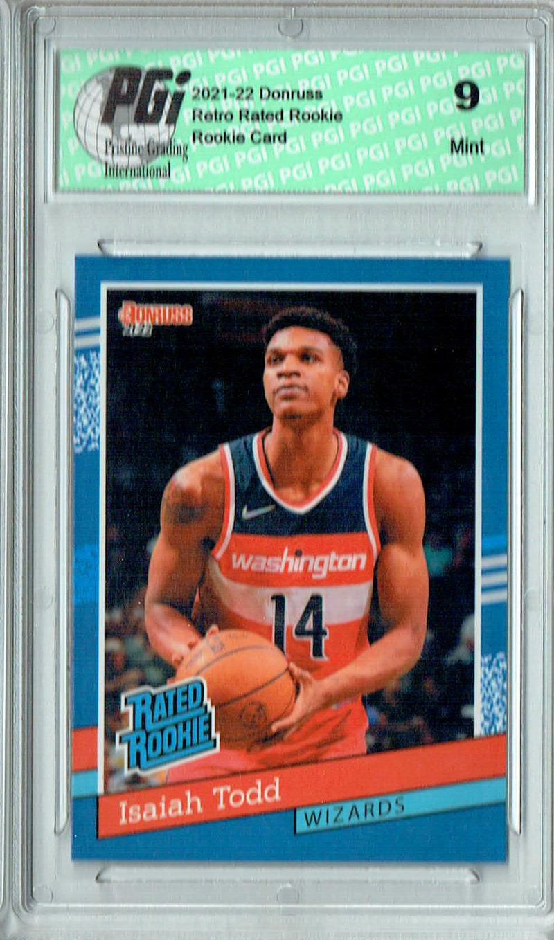 PGI 9 Isaiah Todd 2021 Donruss #RR-43 1/2502 Retro Rated Rookie Card