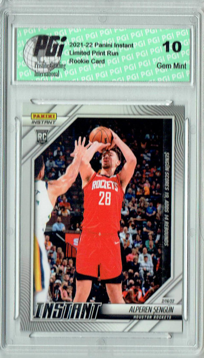 Alperen Sengun 2021 Panini Instant #135 Super Rare 1/112 Made Rookie Card PGI 10