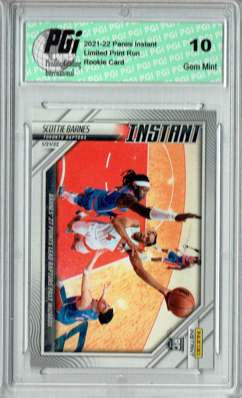 Scottie Barnes 2021 Panini Instant #106 Ony 254 Made! Rookie Card PGI 10