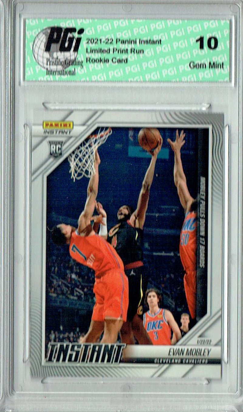 Evan Mobley 2021 Panini Instant #108 Super Rare 277 Made! Rookie Card PGI 10