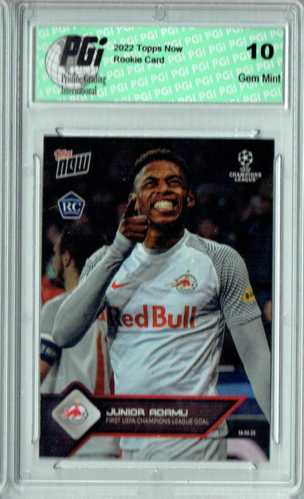 Junior Adamu 2022 Topps Now #110 Print Run: 4048 Rookie Card PGI 10