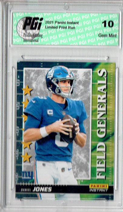 Daniel Jones 2021 Panini Instant #FG24 Field Generals 1/2088 Trading Card PGI 10