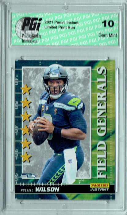 Russell Wilson 2021 Panini Instant #FG29 Field Generals 1/2088 Rare Card PGI 10