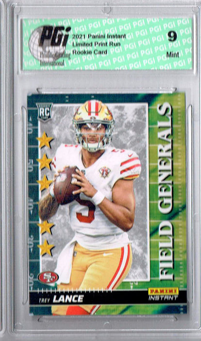 PGI 9 Trey Lance 2021 Panini Instant #FG28 Field Generals 1/2088 Rookie Card