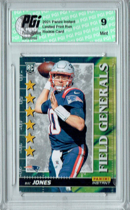 PGI 9 Mac Jones 2021 Panini Instant #FG22 Field Generals 1/2088 Rookie Card
