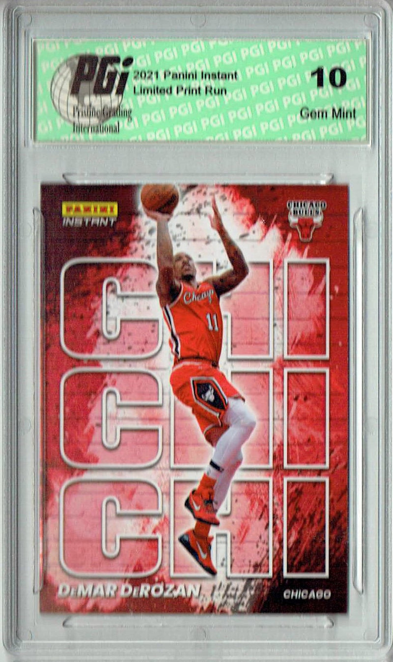 DeMar DeRozan 2021 Panini Instant #MC5 My City 1/1496 Trading Card PGI 10