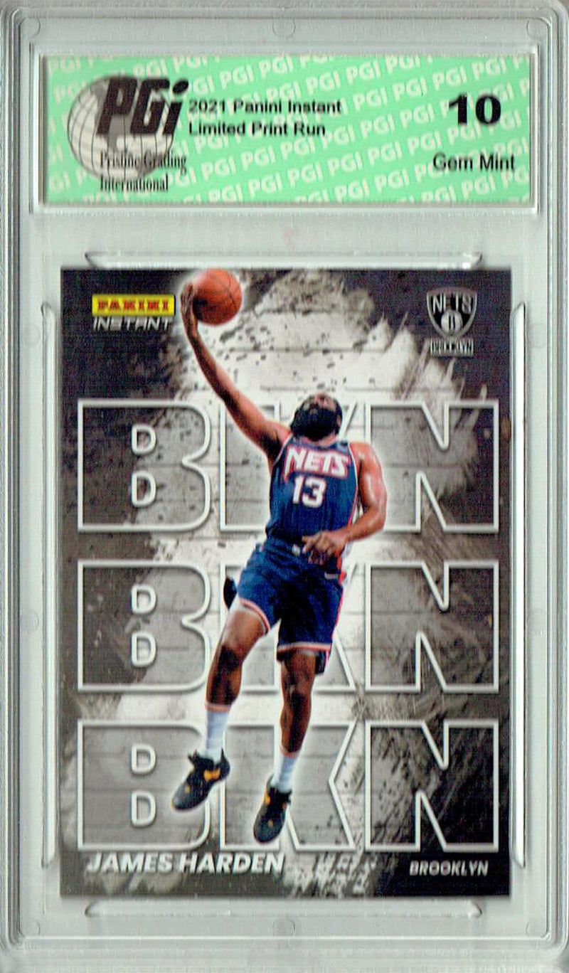 James Harden 2021 Panini Instant #MC3 My City 1/1496 Trading Card PGI 10