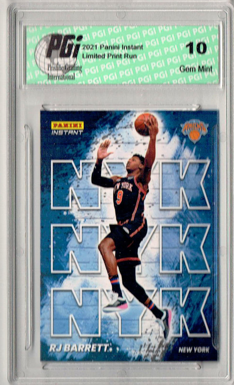 R.J. Barrett 2021 Panini Instant #MC20 My City 1/1496 Trading Card PGI 10