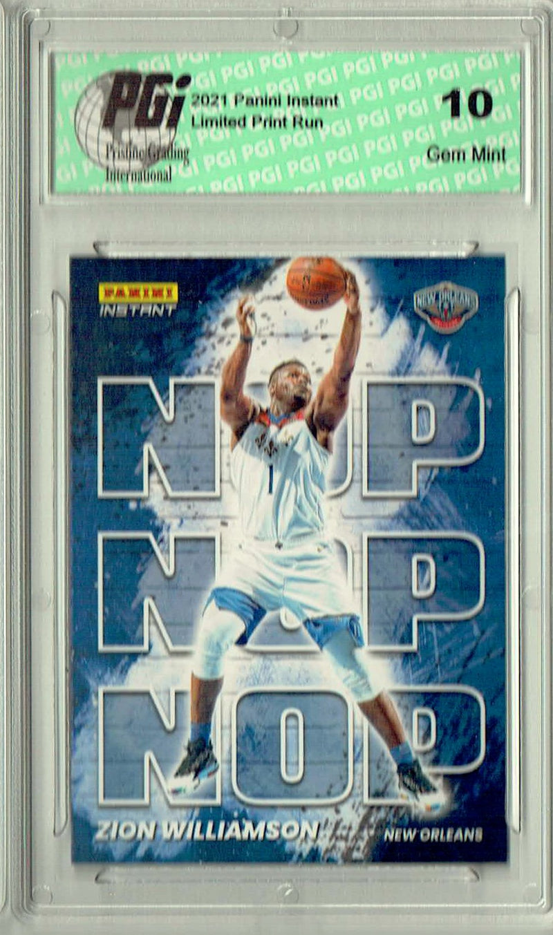 Zion Williamson 2021 Panini Instant #MC19 My City 1/1496 Trading Card PGI 10