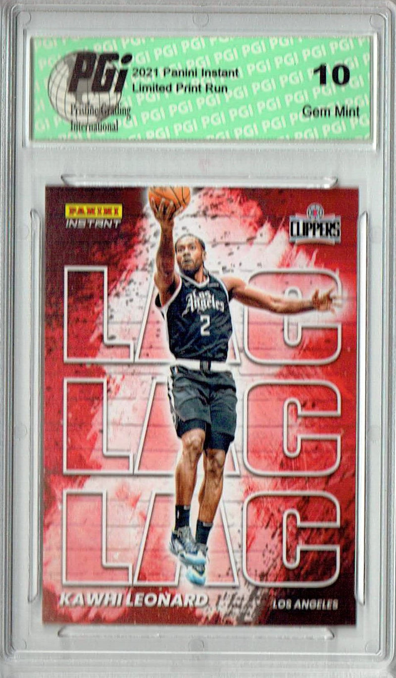 Kawhi Leonard 2021 Panini Instant #MC13 My City 1/1496 Trading Card PGI 10