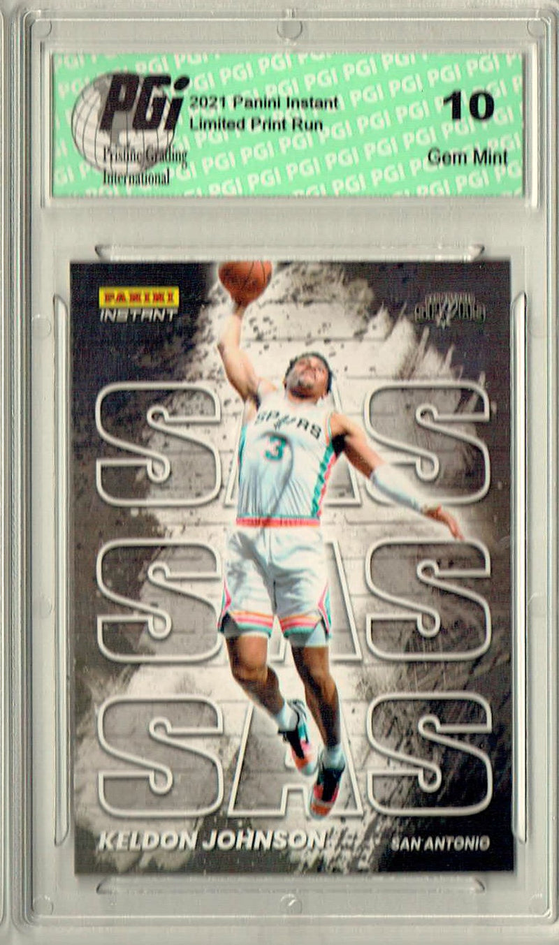 Keldon Johnson 2021 Panini Instant #MC27 My City 1/1496 Trading Card PGI 10