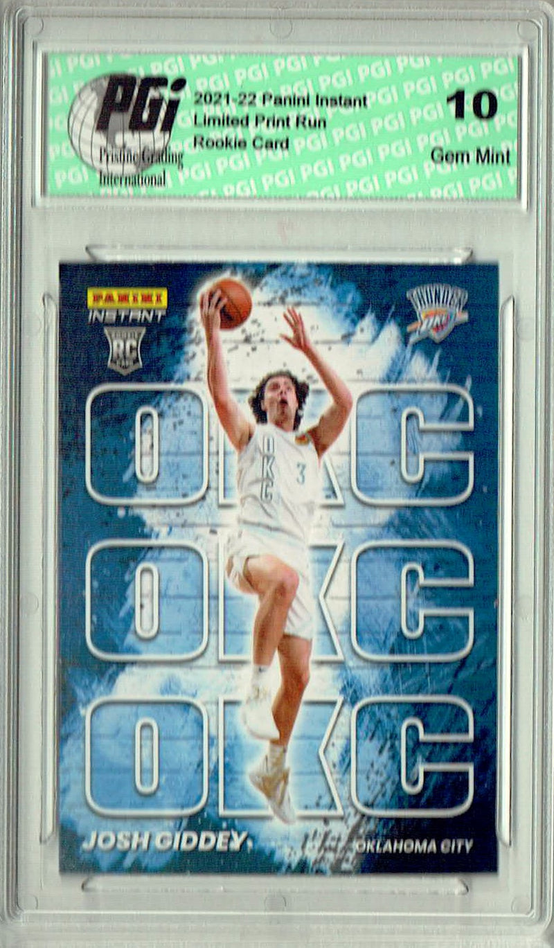 Josh Giddey 2021 Panini Instant #MC21 My City 1/1496 Rookie Card PGI 10