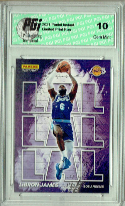 Lebron James 2021 Panini Instant #MC14 My City 1/1496 Trading Card PGI 10