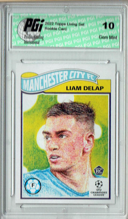 Liam Delap 2021 Topps Living Set #446 Print Run: 1831 Rookie Card PGI 10