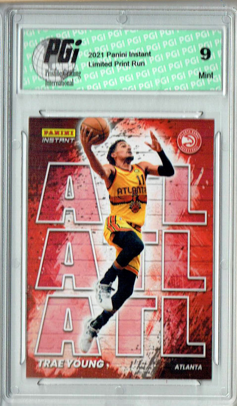 PGI 9 Trae Young 2021 Panini Instant #MC1 My City 1/1496 Trading Card