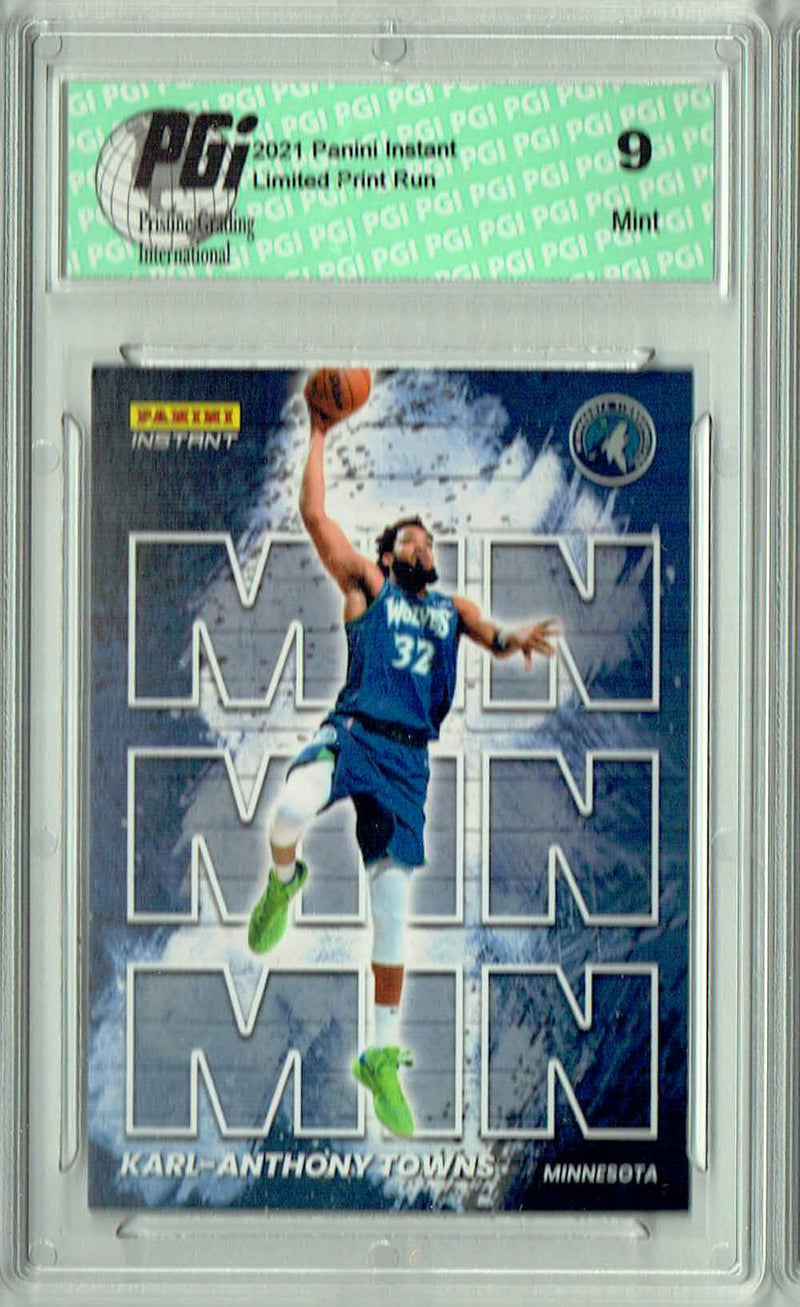 PGI 9 Karl-Anthony Towns 2021 Panini Instant #MC18 My City 1/1496 Trading Card