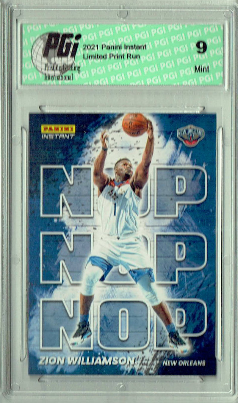 PGI 9 Zion Williamson 2021 Panini Instant #MC19 My City 1/1496 Trading Card