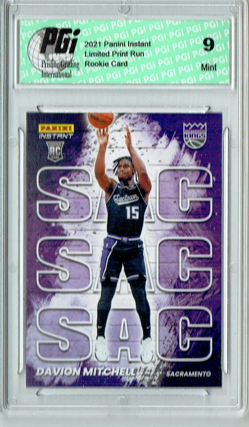 PGI 9 Davion Mitchell 2021 Panini Instant #MC26 My City 1/1496 Rookie Card