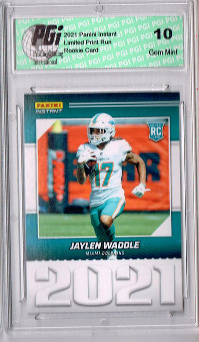 Jaylen Waddle 2021 Panini Year One #YO6 Only 1269 Made Rookie Card PGI 10