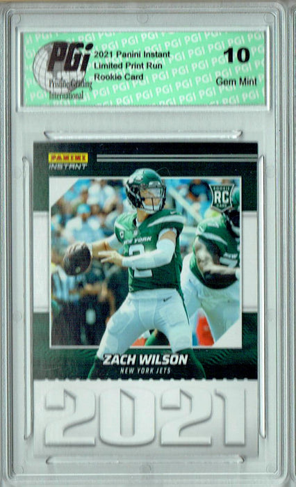 Zach Wilson 2021 Panini Year One #YO2 Only 1269 Made Rookie Card PGI 10