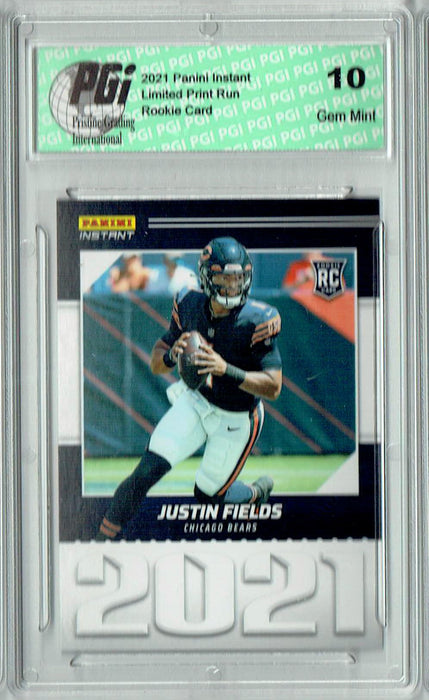 Justin Fields 2021 Panini Year One #YO8 Only 1269 Made Rookie Card PGI 10
