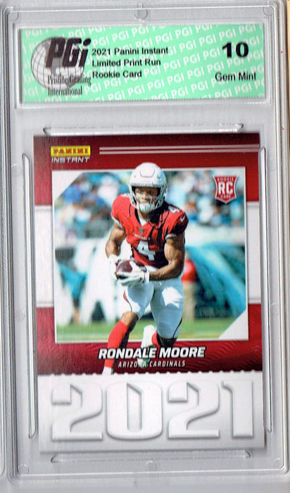 Rondale Moore 2021 Panini Year One #YO16 Only 1269 Made Rookie Card PGI 10