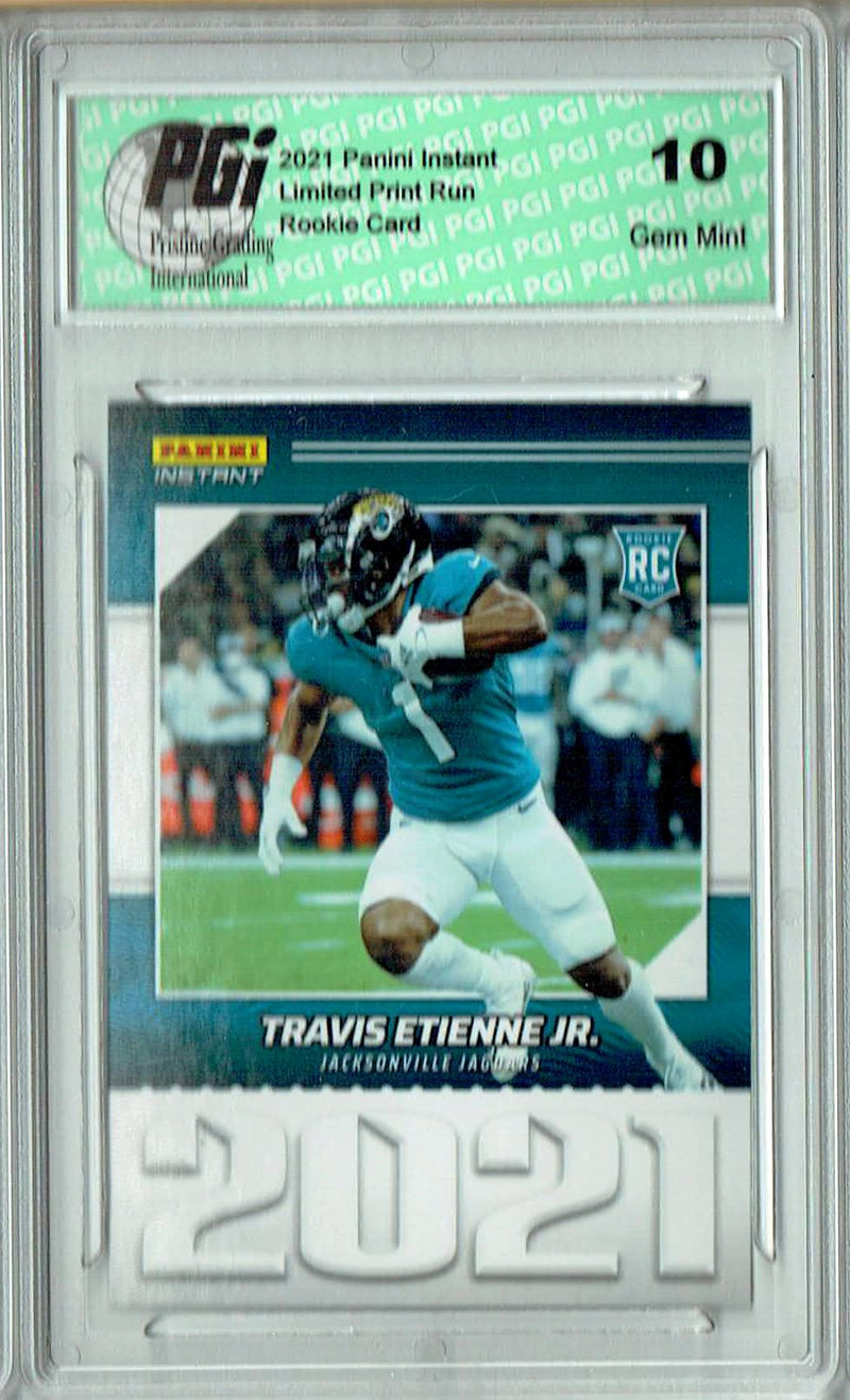Travis Etienne Jr. 2021 Panini Year One #YO12 Only 1269 Made Rookie Card PGI 10