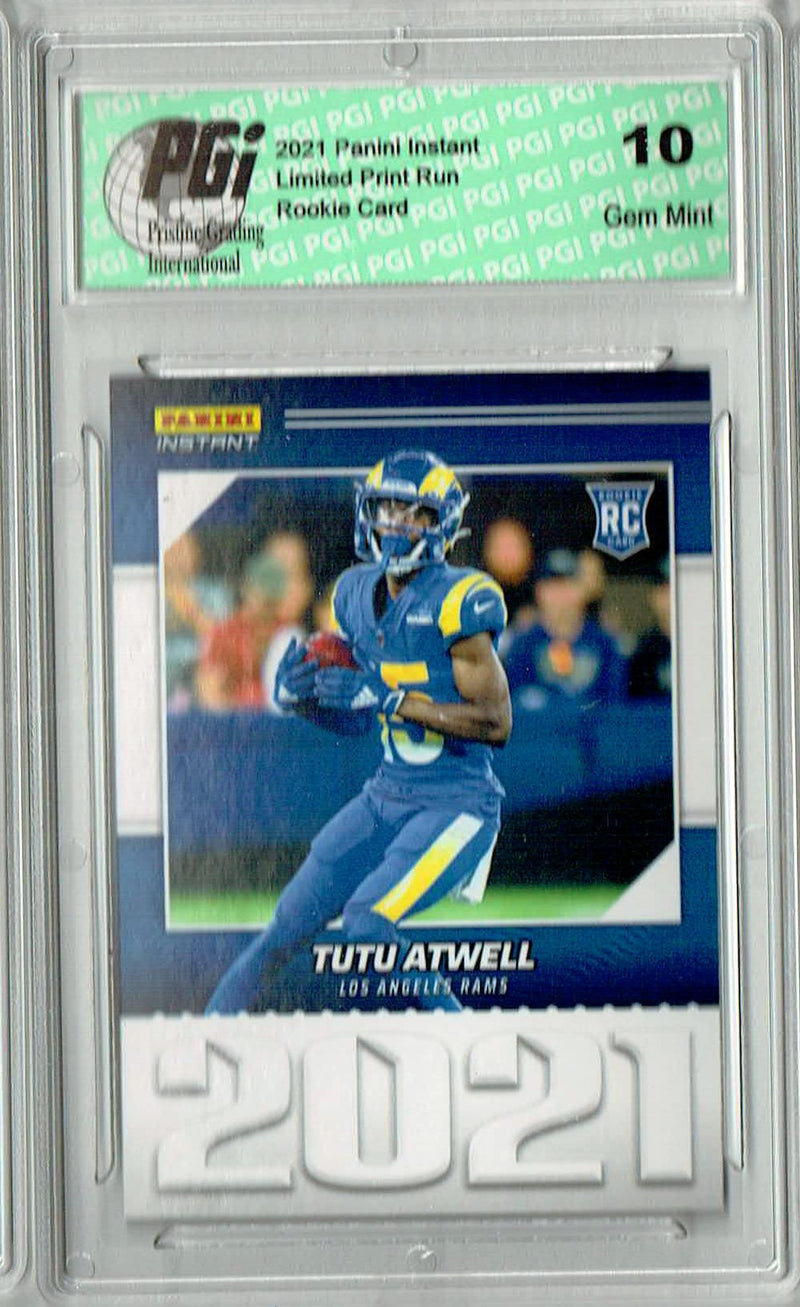 Tutu Atwell 2021 Panini Year One #YO18 Only 1269 Made Rookie Card PGI 10