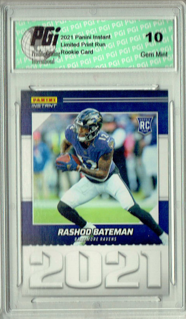 pgi graded cards Rashod Bateman 2021 Panini Year One #YO13 Only 1269 Made Rookie Card P — Rookie Cards