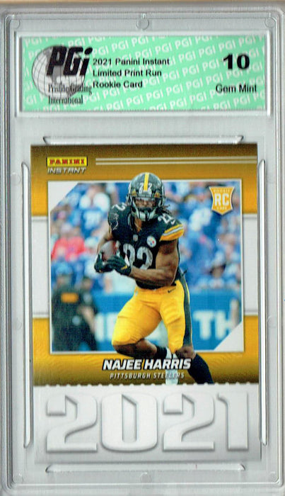 Najee Harris 2021 Panini Year One #YO11 Only 1269 Made Rookie Card PGI 10