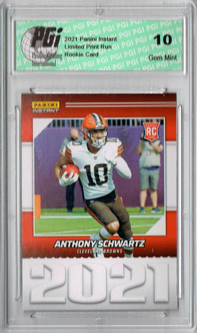 Anthony Schwartz 2021 Panini Year One #YO27 Only 1269 Made Rookie Card PGI 10