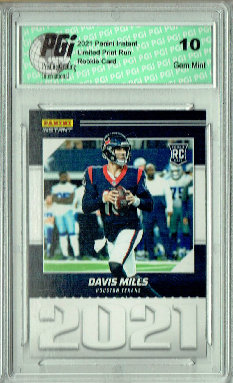 Davis Mills 2021 Panini Year One #YO22 Only 1269 Made Rookie Card PGI 10