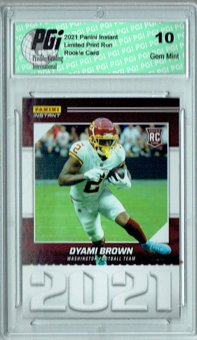 Dyami Brown 2021 Panini Year One #YO24 Only 1269 Made Rookie Card PGI 10