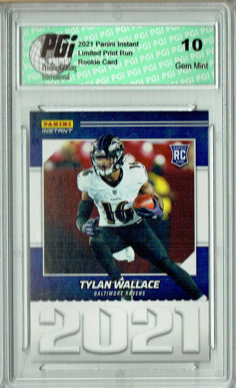 Tylan Wallace 2021 Panini Year One #YO32 Only 1269 Made Rookie Card PGI 10