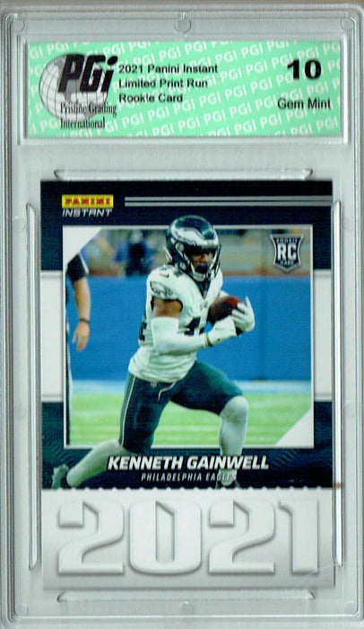 Kenneth Gainwell 2021 Panini Year One #YO34 Only 1269 Made Rookie Card PGI 10