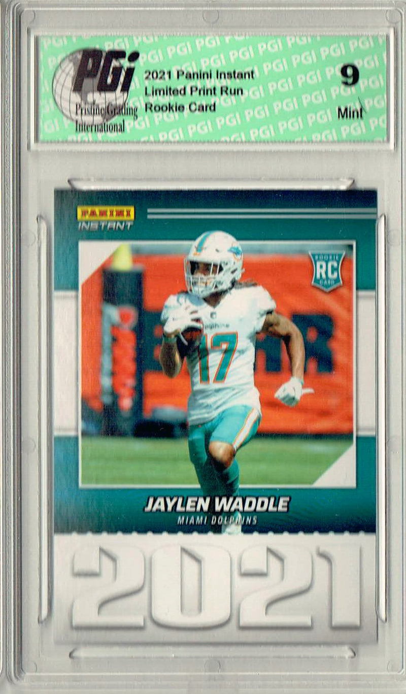 PGI 9 Jaylen Waddle 2021 Panini Year One #YO6 Print Run: 1,269 Rookie Card