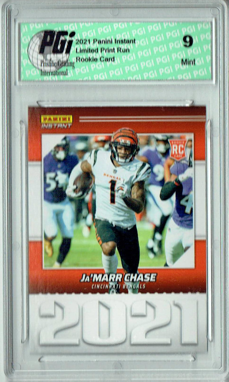 PGI 9 Ja'Marr Chase 2021 Panini Year One #YO5 Print Run: 1,269 Rookie Card