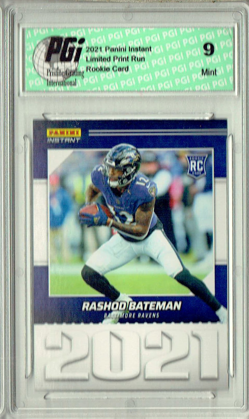 PGI 9 Rashod Bateman 2021 Panini Year One #YO13 Print Run: 1,269 Rookie Card