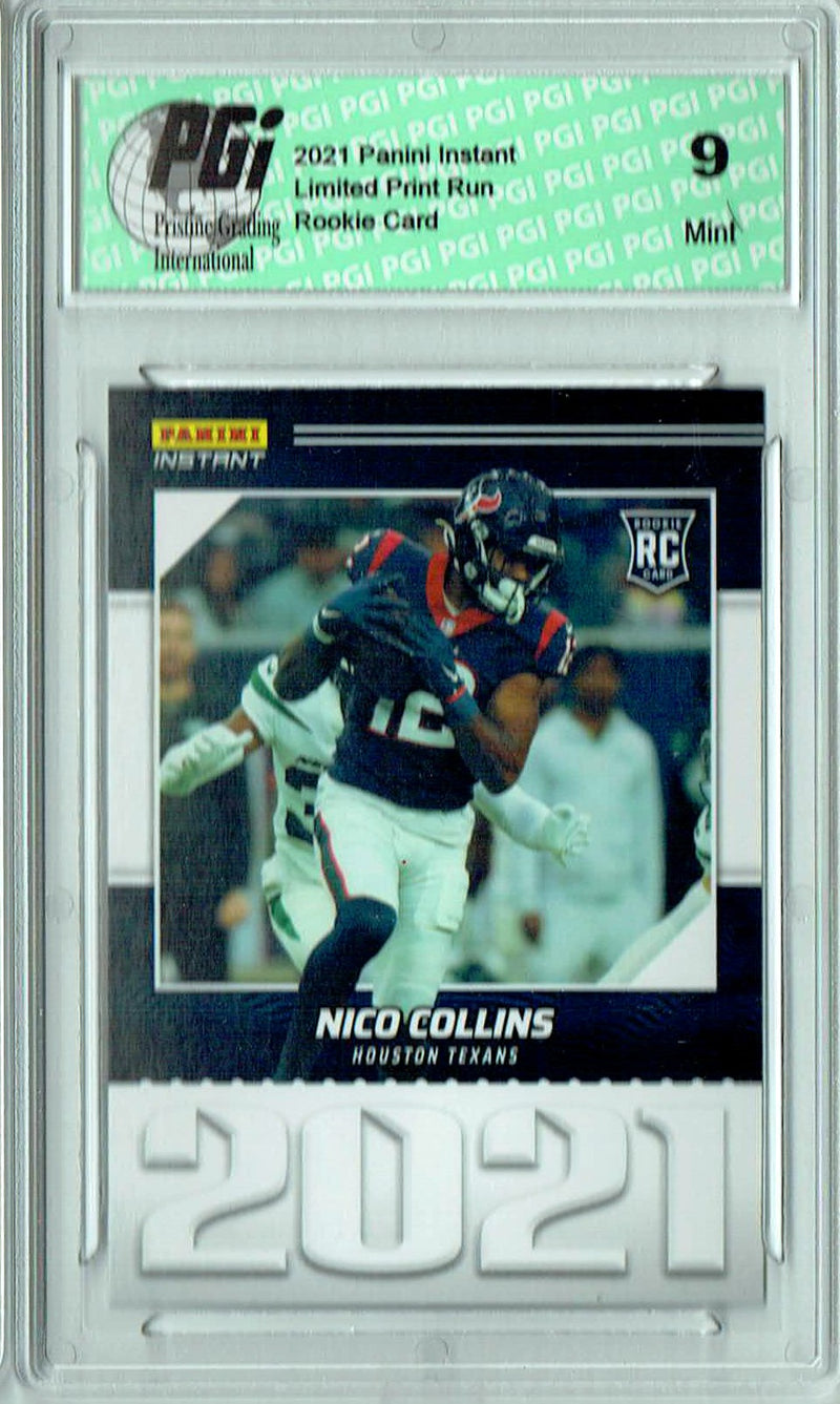 PGI 9 Nico Collins 2021 Panini Year One #YO26 Print Run: 1,269 Rookie Card