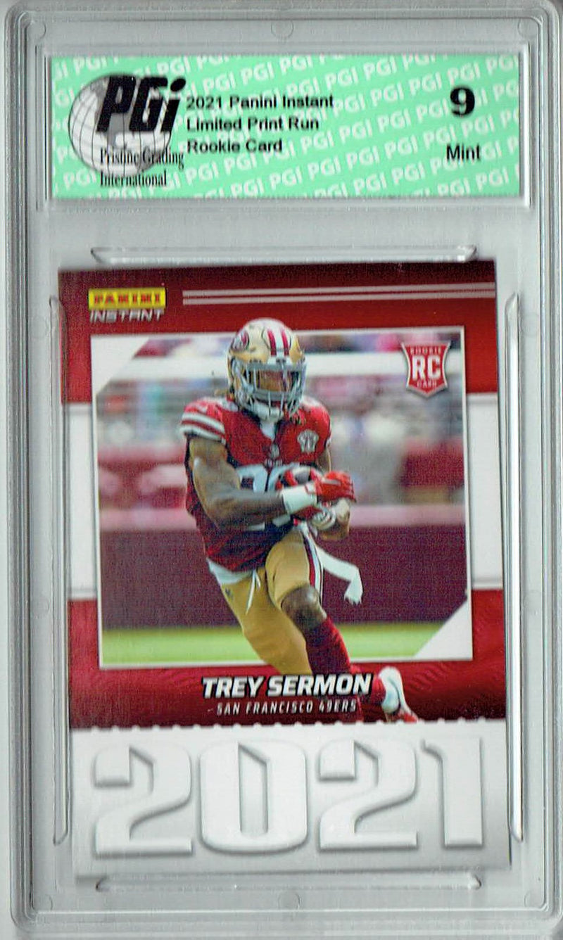 PGI 9 Trey Sermon 2021 Panini Year One #YO25 Print Run: 1,269 Rookie Card