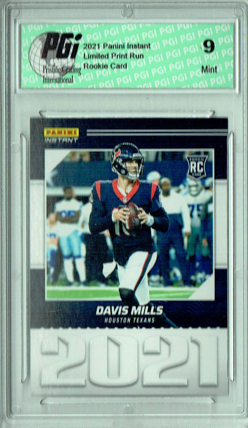 PGI 9 Davis Mills 2021 Panini Year One #YO22 Print Run: 1,269 Rookie Card