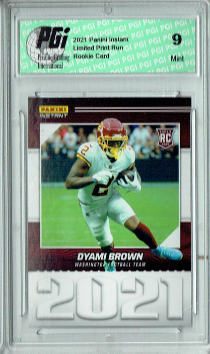 PGI 9 Dyami Brown 2021 Panini Year One #YO24 Print Run: 1,269 Rookie Card