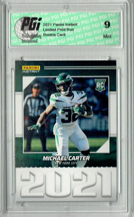 PGI 9 Michael Carter 2021 Panini Year One #YO28 Print Run: 1,269 Rookie Card