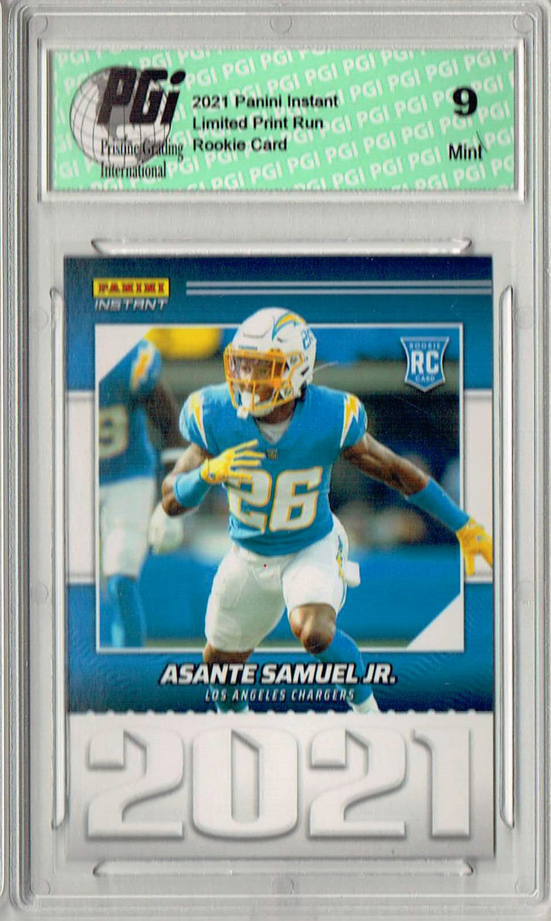 PGI 9 Asante Samuel Jr. 2021 Panini Year One #YO36 Print Run: 1,269 Rookie Card