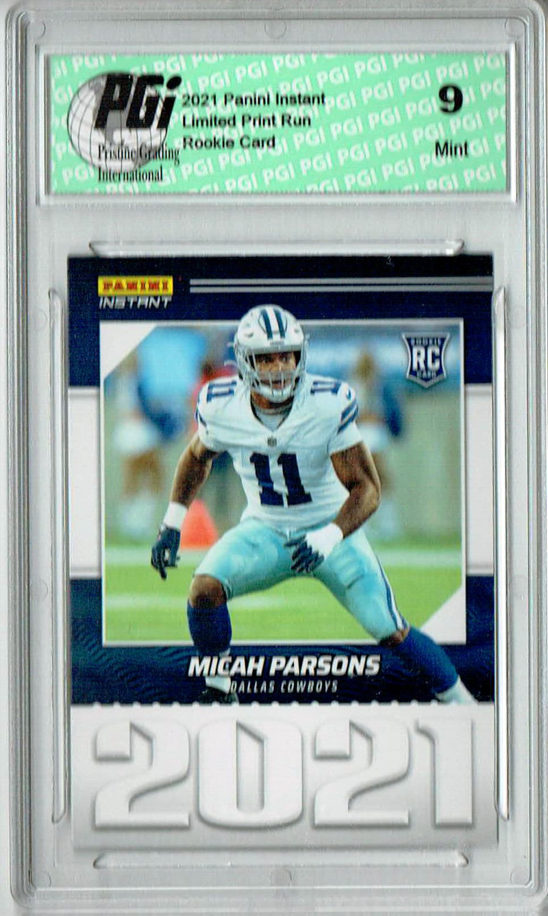 PGI 9 Micah Parsons 2021 Panini Year One #YO35 Print Run: 1,269 Rookie Card