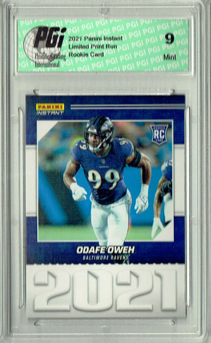 PGI 9 Odafe Oweh 2021 Panini Year One #YO38 Print Run: 1,269 Rookie Card